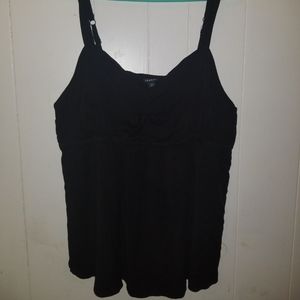 Torrid Black Tank Adjustable Straps Plus Size